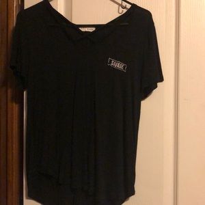 Savage criss cross tee